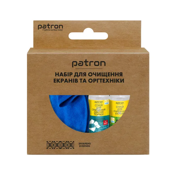 Набір для очищення універсальний 4в1 (2 Спреї по 50 мл +2 Серветки) Patron (F3-019)