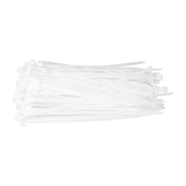 Стяжка кабелю 2,5х200мм, 100 шт, біла Patron (PLA-2.5-200-WH)
