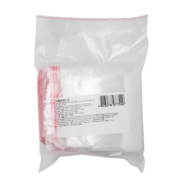 Пакет-струна з замком Zip-Lock 70*100 мм, 100 шт Buroclean (10200515)