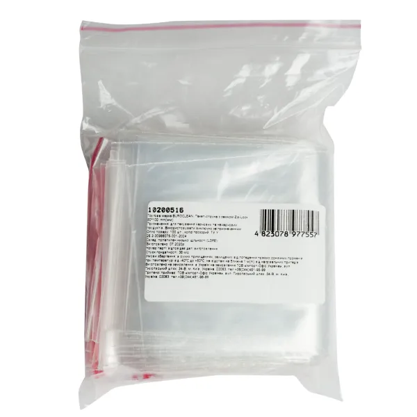 Пакет-струна з замком Zip-Lock 80*100 мм, 100 шт Buroclean (10200516)