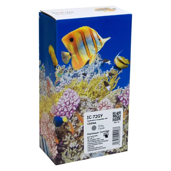 Картридж сумісний HP 72XL (C9374A) 130 мл, сірий Barva (IC-72GY)