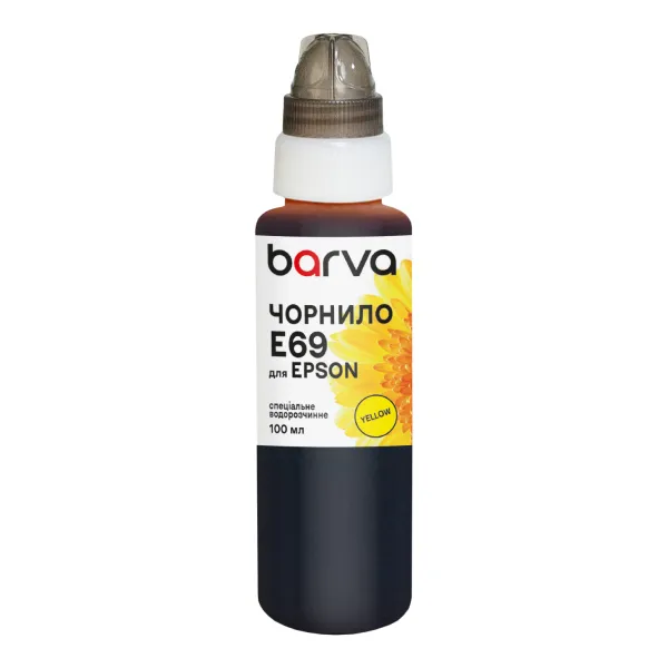 Чорнило для Epson T6934 спеціальне 100 мл, водорозчинне, жовте Barva (E69-768e)