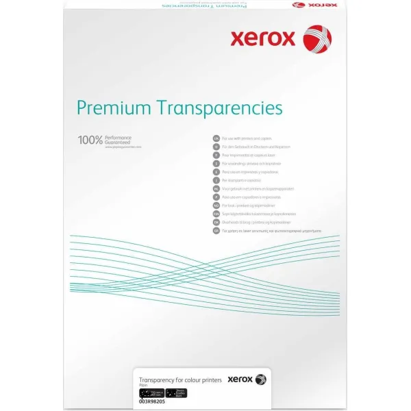 Плівка прозора SRA3 200л. видаляеться по короткій кромці Xerox (003R98201)