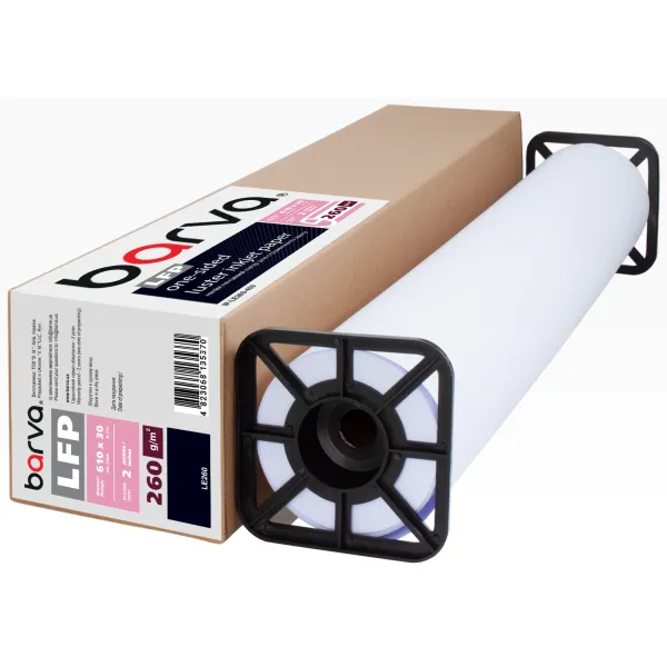 Фотопапір широкоформатний напівглянцевий 260 г/м2, 610 мм(24") x 30 м LFP Barva (IP-LE260-459)