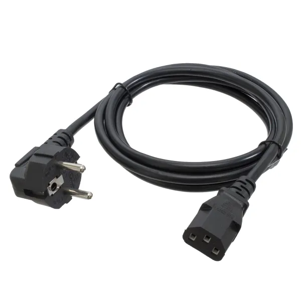 Кабель живлення ПК 1,8 м, 220v, CEE7/17-C13 PC-186, 3*0.75 мм Patron ( PN-POW-18)
