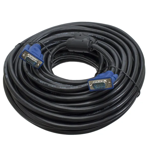 Кабель VGA-VGA 20 м, 2 феррити Patron (PN-VGA-VGA-20М)