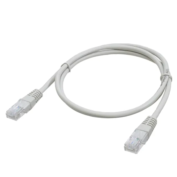 Патч-корд UTP CAT.5E 0,5 м сірий Patron (PN-PATCH-05M)