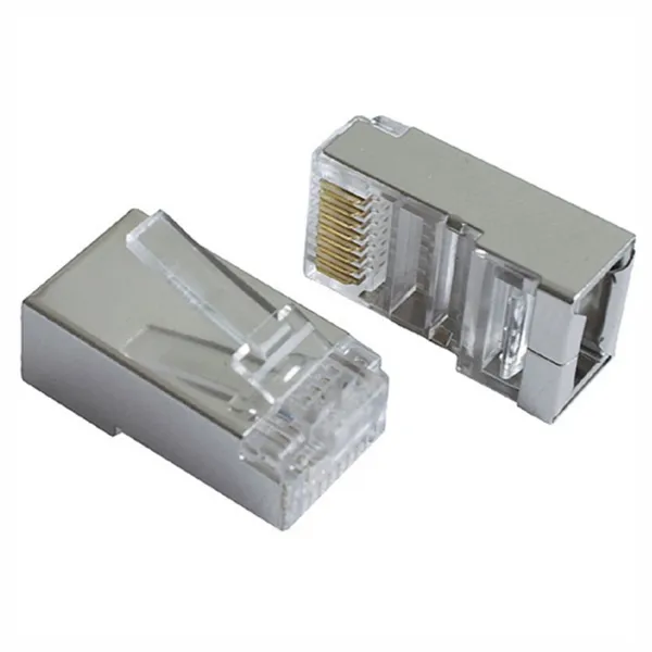 Конектор FTP Cat.5e RJ 45/8P8C 40 шт, екранований Patron (RJ-45-8P8C-40-Э) - Фото 2