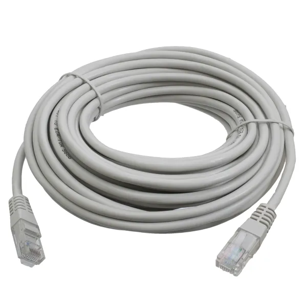 Патч-корд UTP CAT.5E 10 м сірий Patron (PN-PATCH-10M)