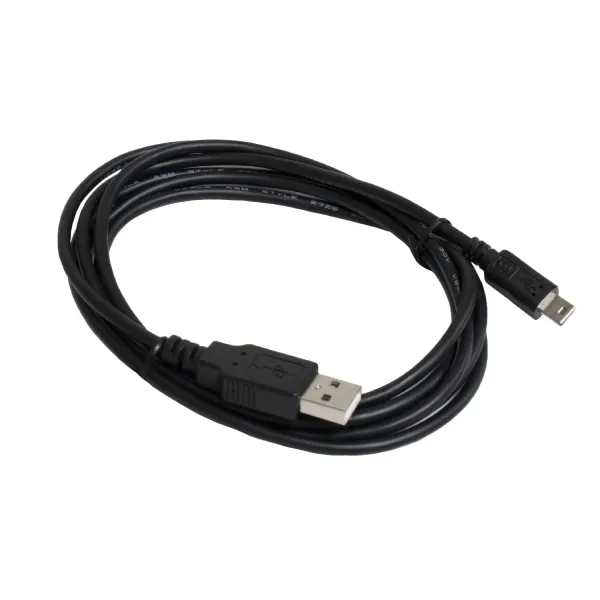 Кабель USB 2.0 AM-Mini 5 pin M, 1,8 м, черный Patron (PN-USB-MINI-18)