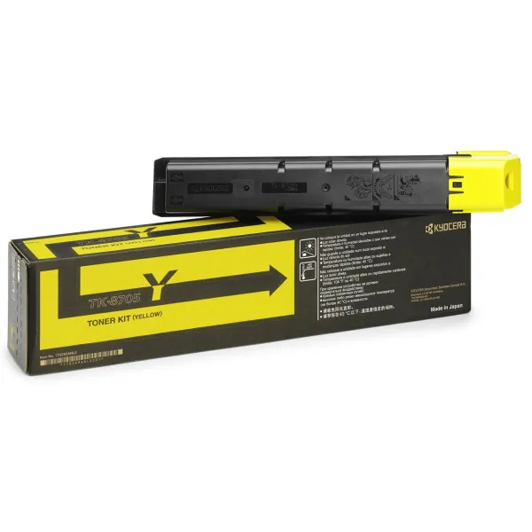 Тонер-картридж TK-8705Y жовтий Kyocera Mita (1T02K9ANL0)