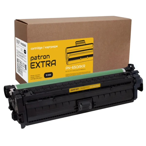 Картридж сумісний HP 650A (CE270A) чорний Extra Patron (PN-650AKR)