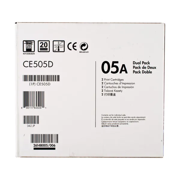 Картридж 05A чорний HP (CE505D) - Фото 5